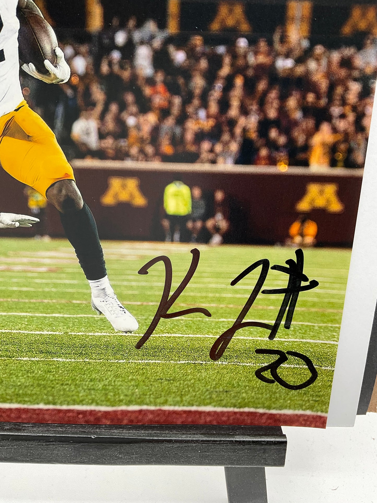 Kaleb Johnson Iowa Hawkeyes signed photo 8x10 ACOA NFL Pittsburgh Steelers
