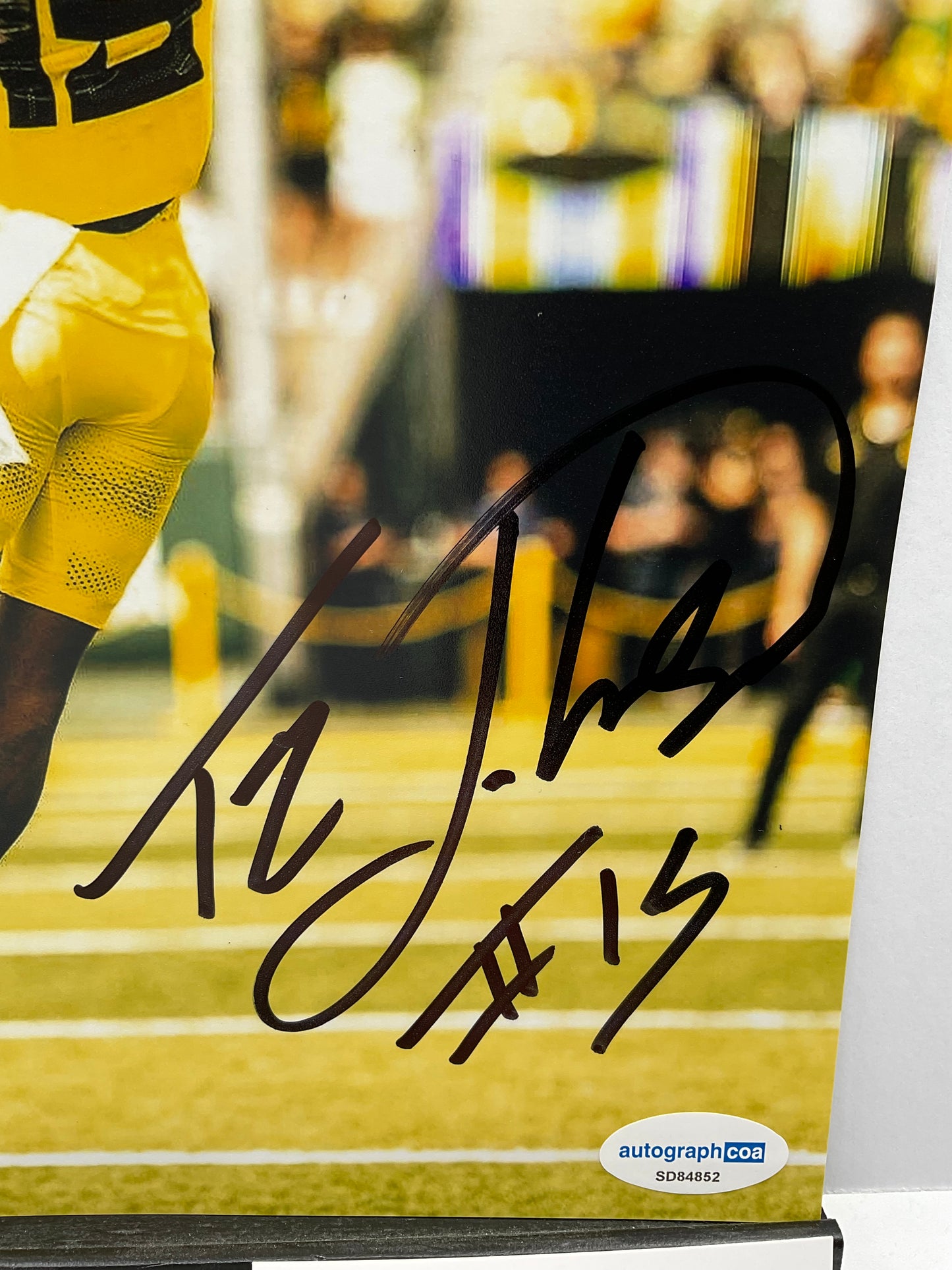 Tez Johnson Oregon Ducks signed photo 8x10 ACOA NFL Tampa Bay