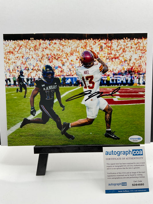 Jaylin Noel Cyclones signed photo 8x10 ACOA NFL Houston Texans