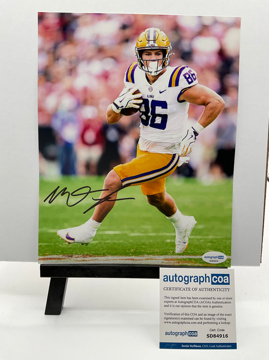 Mason Taylor LSU signed photo 8x10 ACOA New York Jets