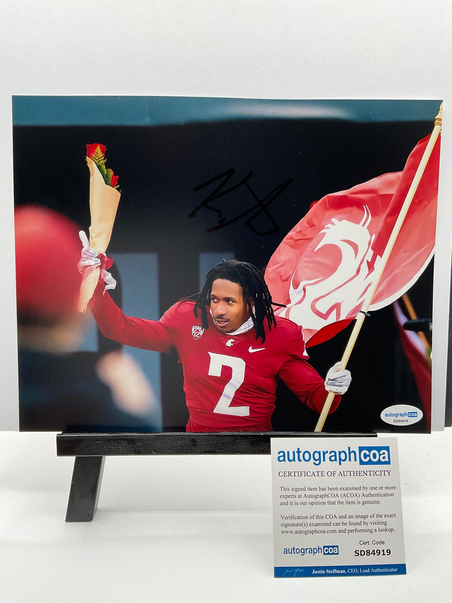 Kyle Williams Washington State Cougars signed photo 8x10 ACOA NFL Patriots