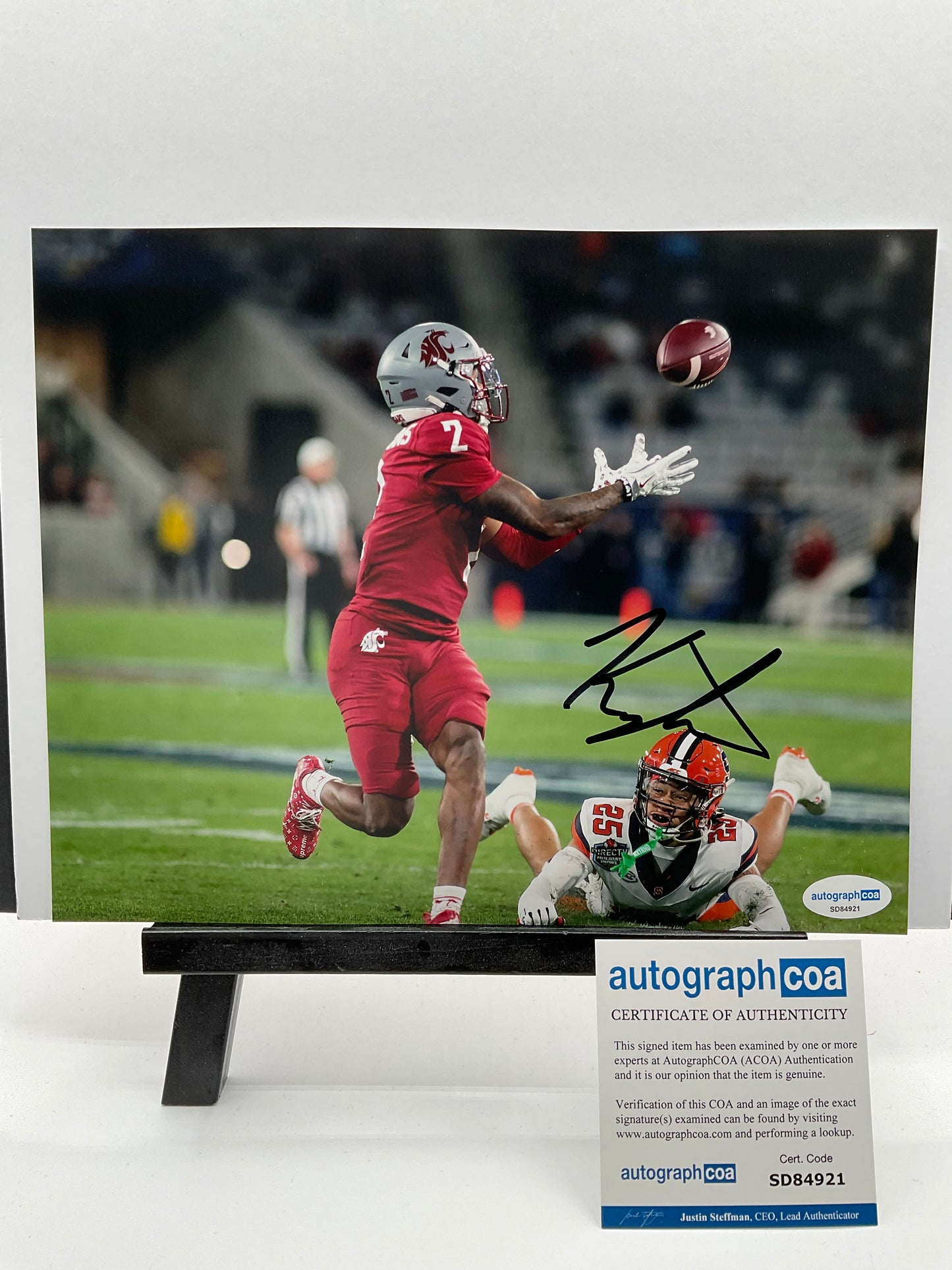 Kyle Williams Washington State signed photo 8x10 ACOA NFL New England Patriots