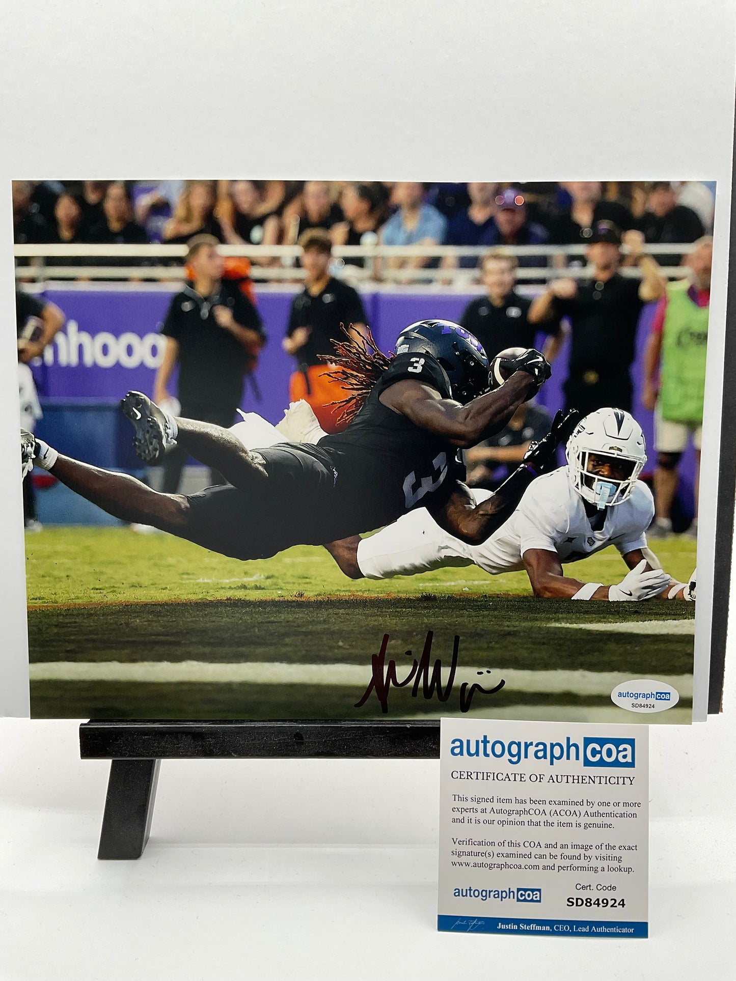 Savion Williams TCU Horned Frogs signed photo 8x10 ACOA Green Bay Packers