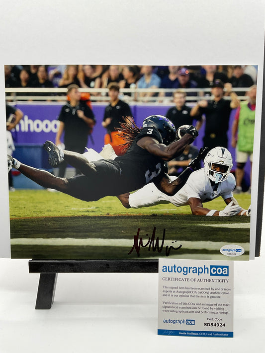 Savion Williams TCU Horned Frogs signed photo 8x10 ACOA Green Bay Packers