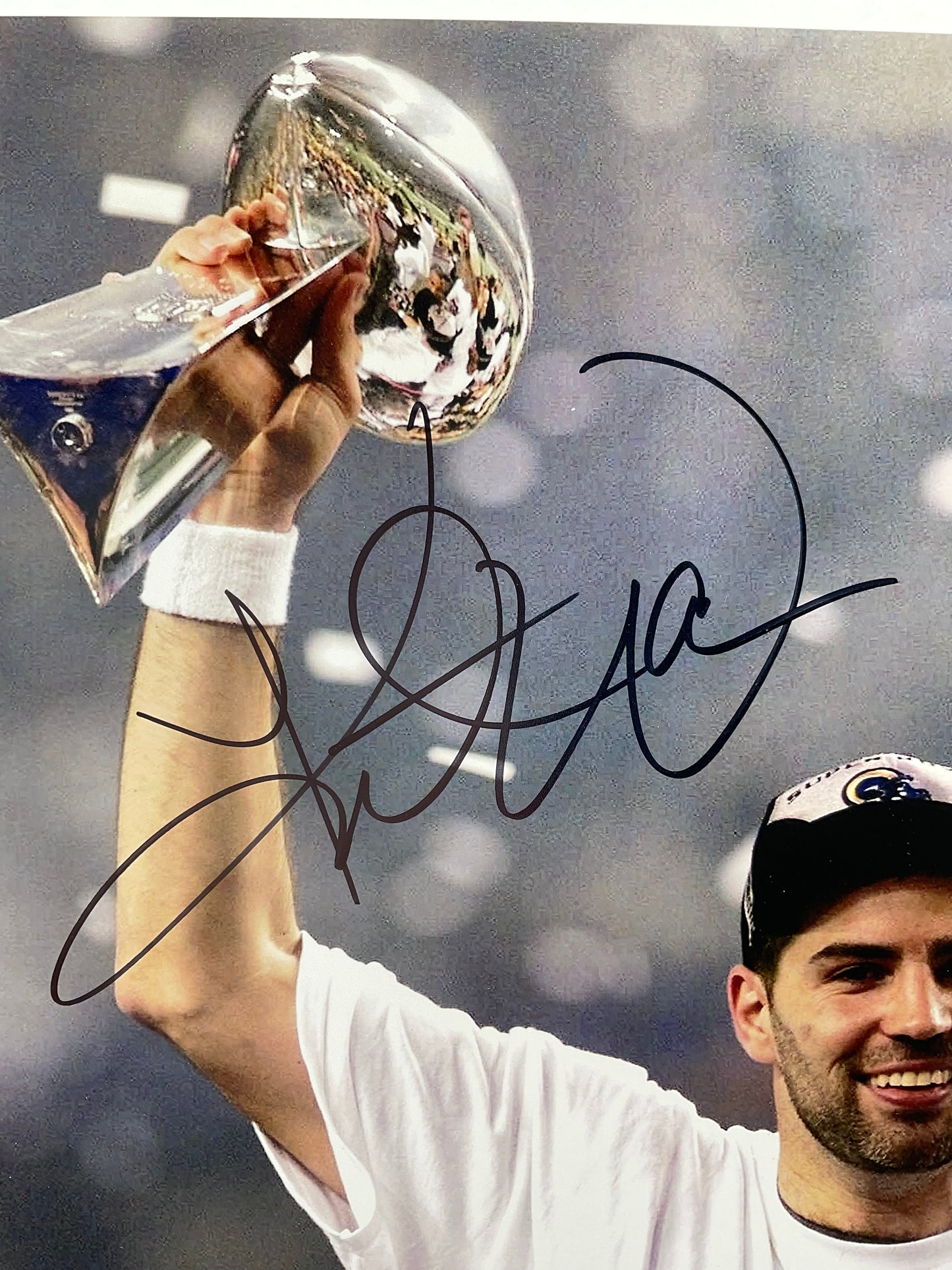 Kurt Warner Rams signed photo 8x10 Beckett Super Bowl