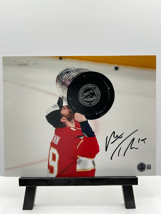 Matthew Tkachuk Florida Panthers signed photo 8x10 Beckett Stanley Cup