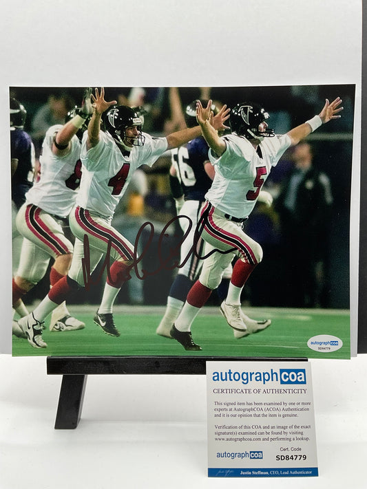 Morten Andersen Atlanta Falcons signed photo 8x10 ACOA NFL