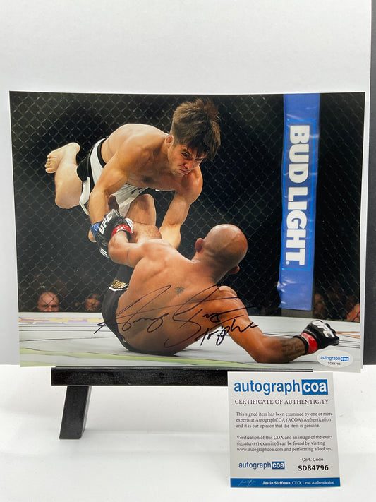 Henry Cejudo UFC signed photo 8x10 ACOA MMA Triple C