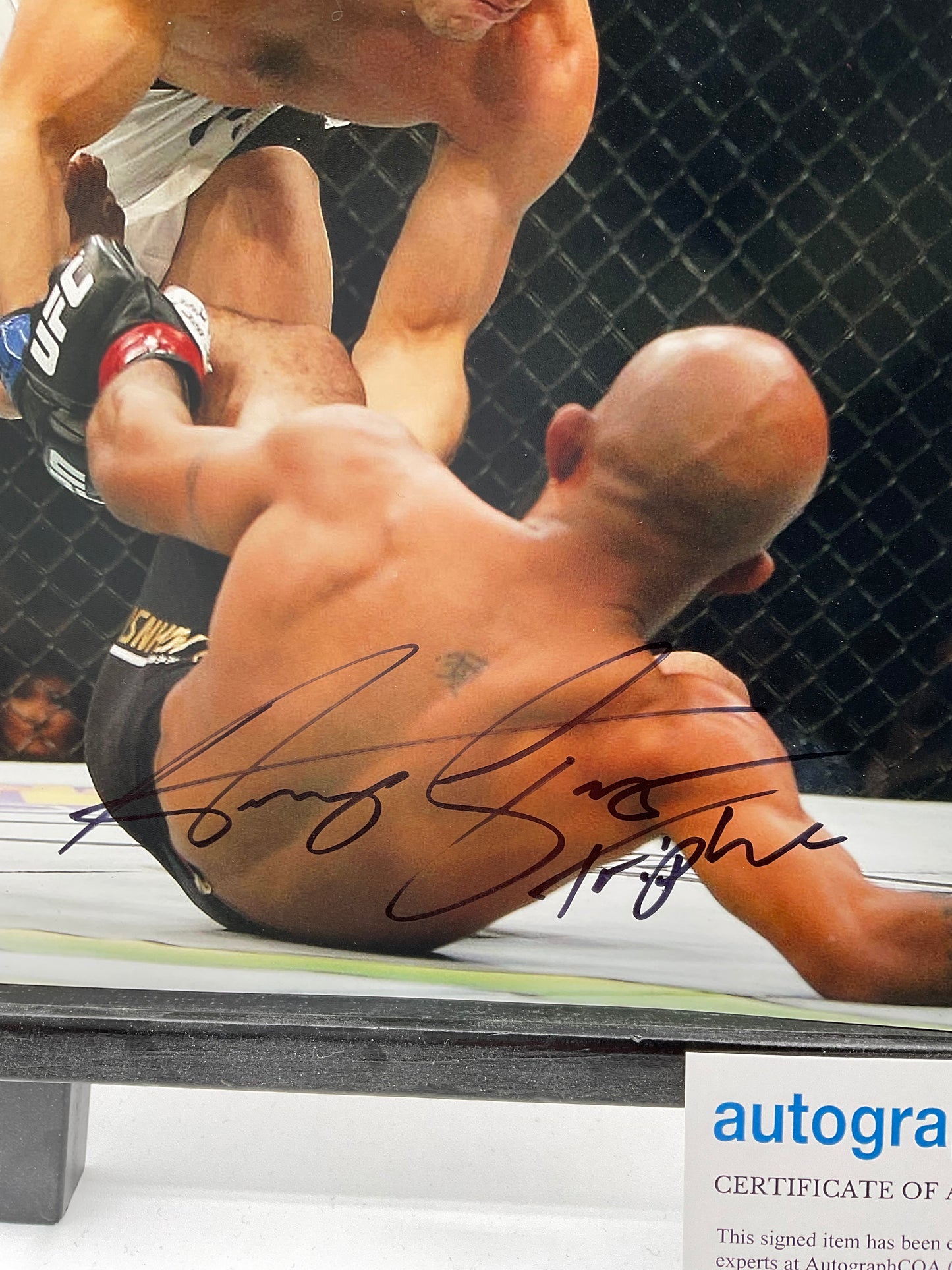 Henry Cejudo UFC signed photo 8x10 ACOA MMA Triple C