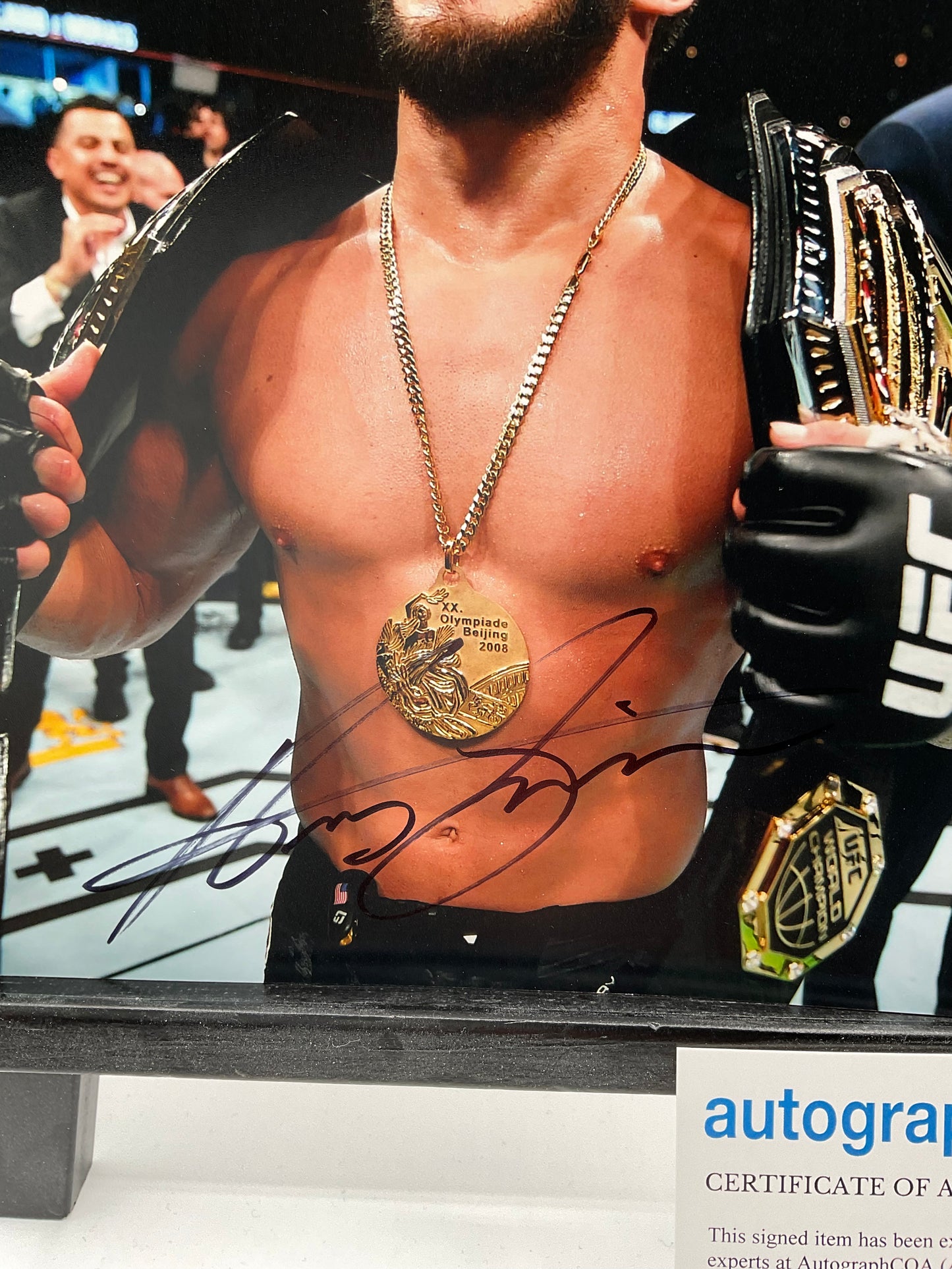 Henry Cejudo UFC signed photo 8x10 ACOA MMA Triple C