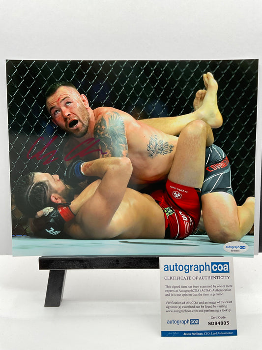 Colby Covington UFC signed photo 8x10 ACOA MMA Chaos