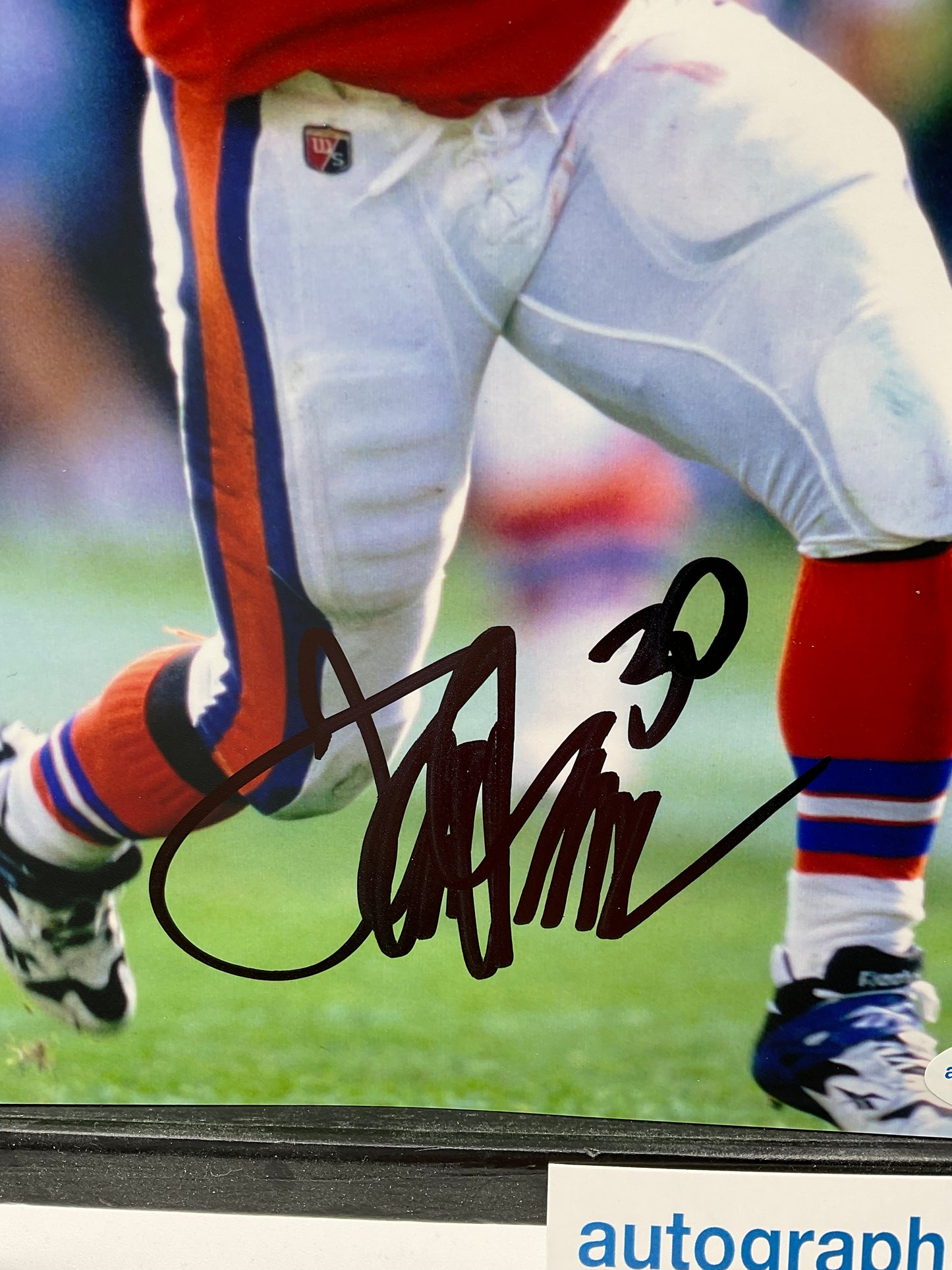 Terrell Davis Denver Broncos signed photo 8x10 ACOA NFL
