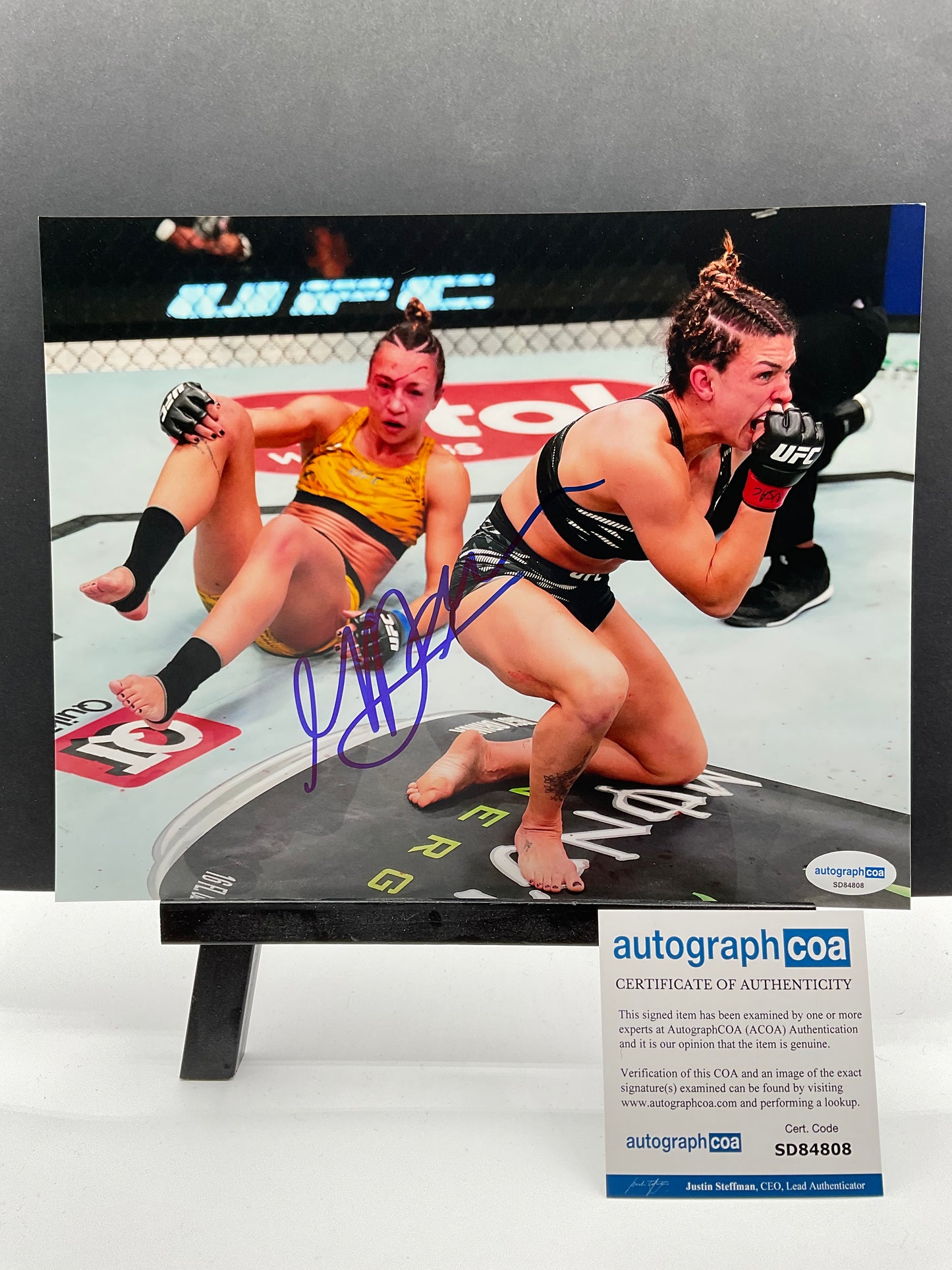 Mackenzie Dern UFC signed photo 8x10 ACOA Sexy