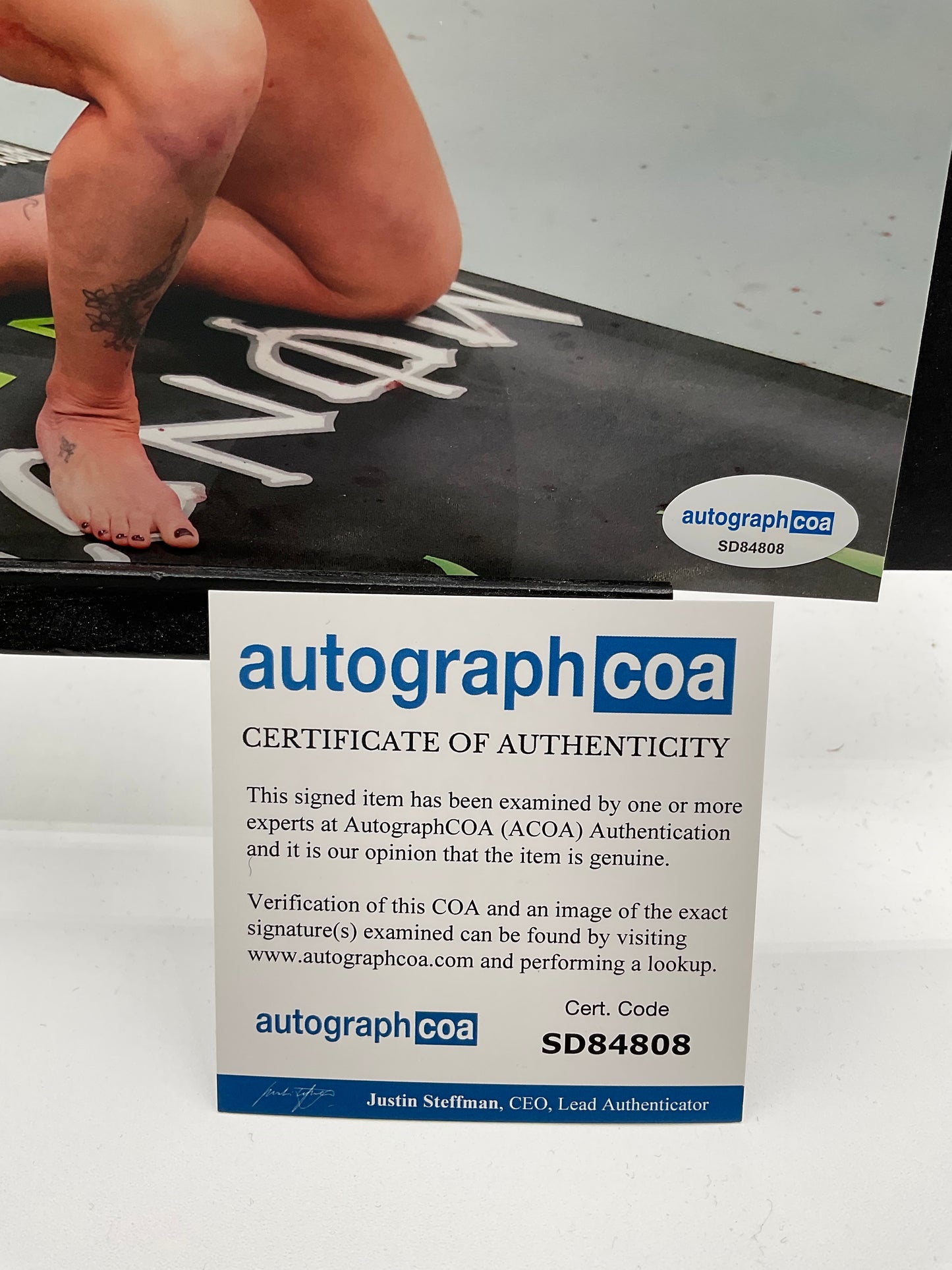 Mackenzie Dern UFC signed photo 8x10 ACOA Sexy