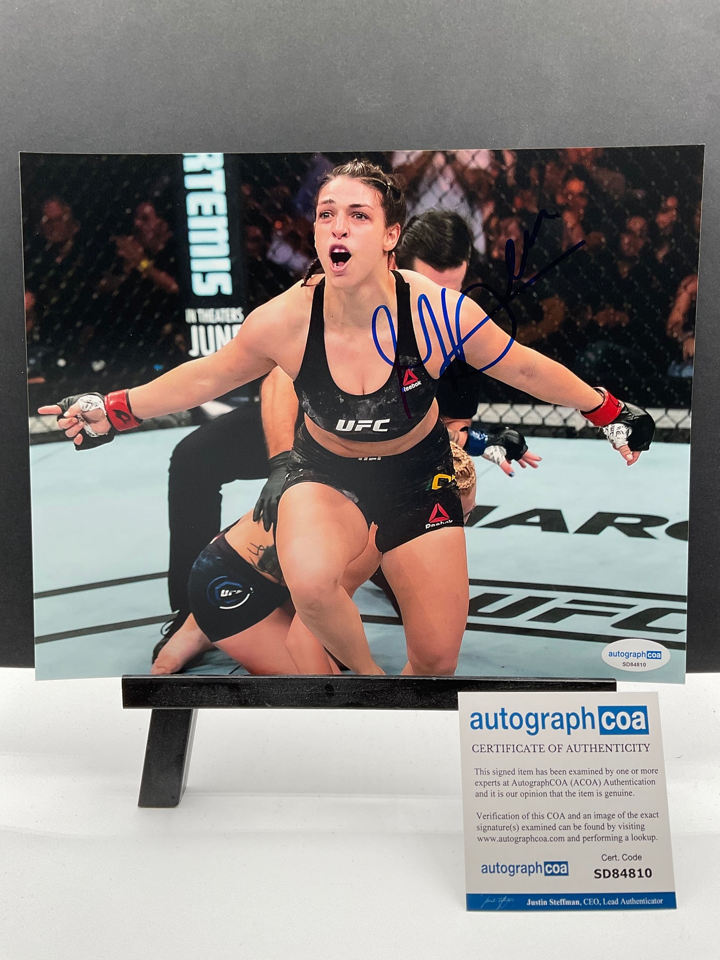 Mackenzie Dern UFC signed photo 8x10 ACOA