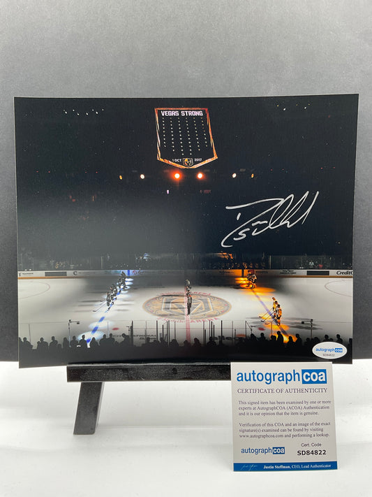 Deryk Engelland Vegas Golden Knights signed photo VGK 8x10 ACOA