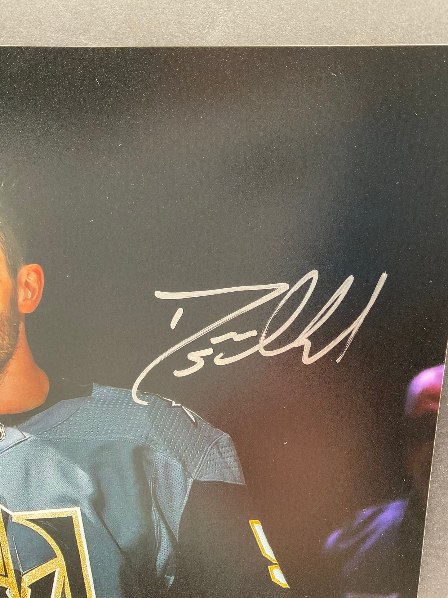 Deryk Engelland Vegas Strong signed photo VGK 8x10 ACOA