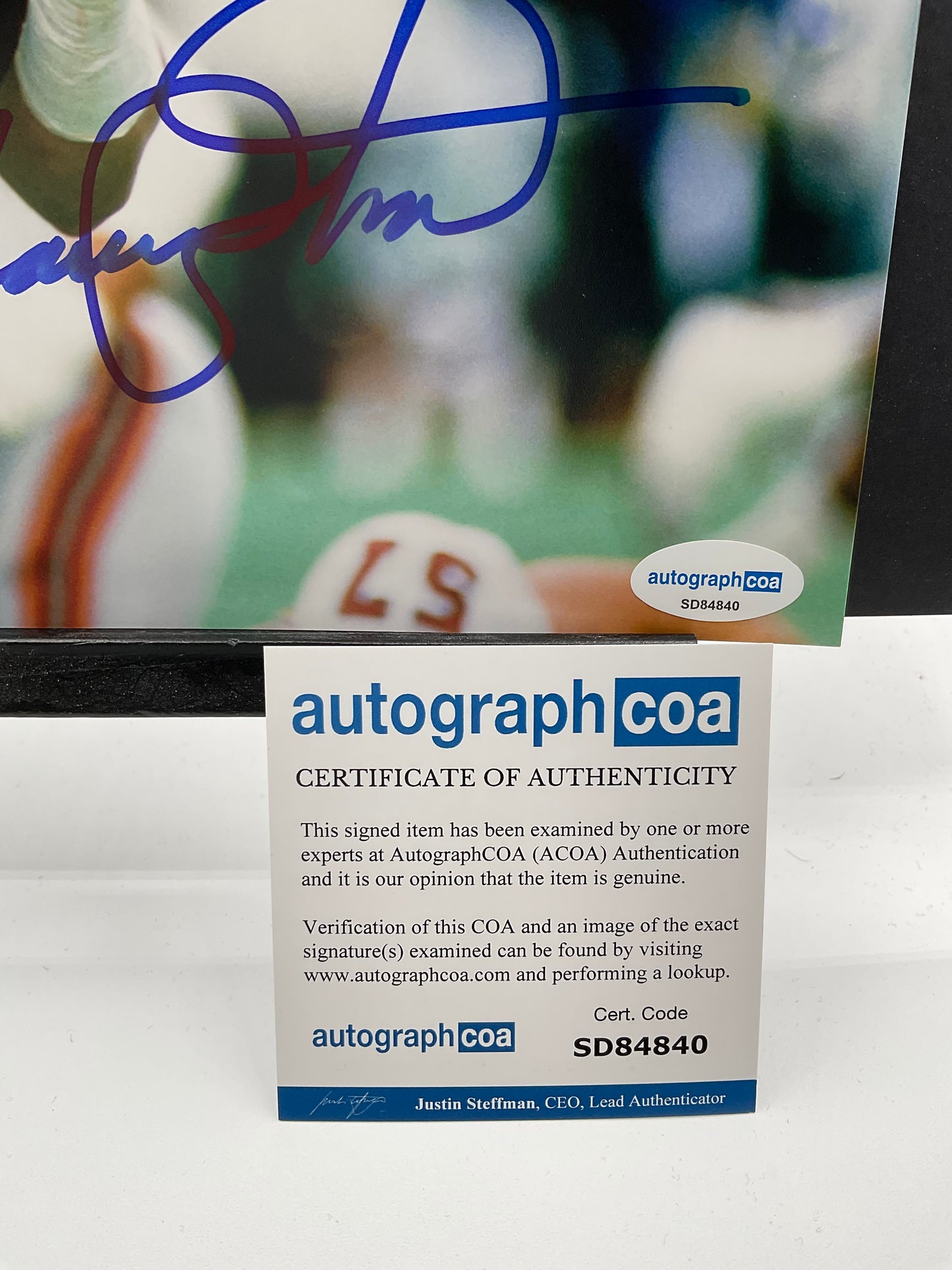 Dan Hampton Chicago Bears signed photo 8x10 ACOA