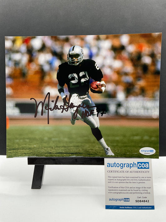 Mike Haynes Raiders signed photo 8x10 ACOA