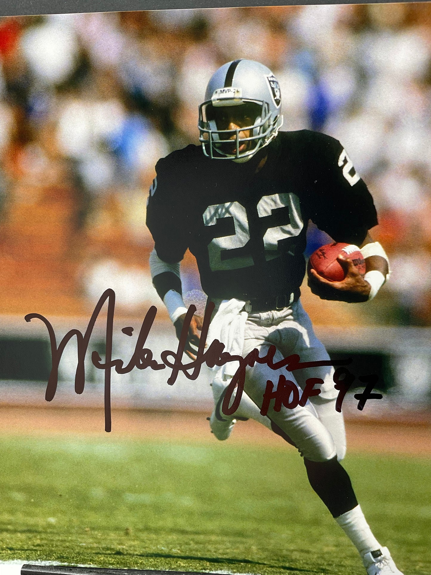 Mike Haynes Raiders signed photo 8x10 ACOA