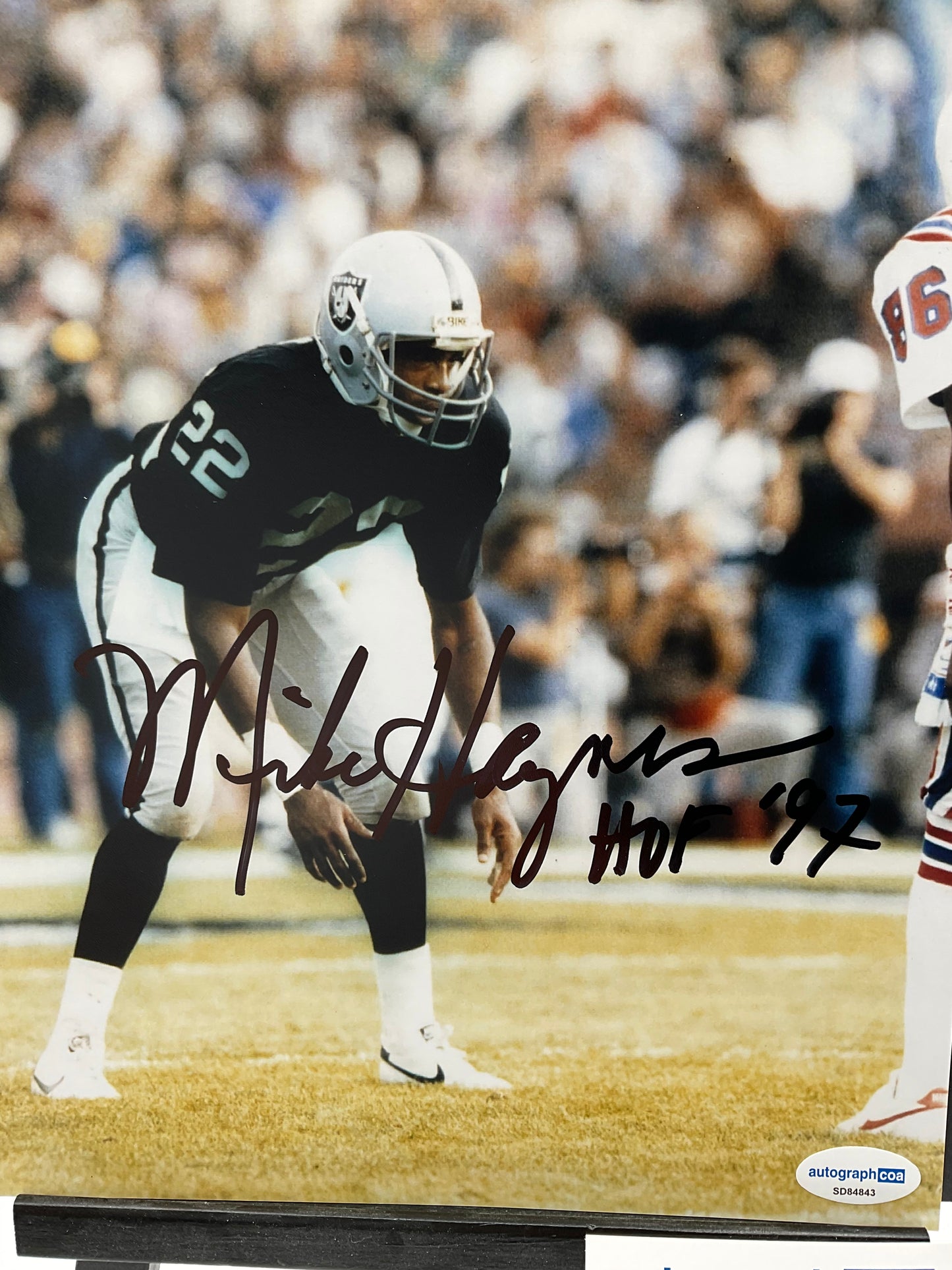Mike Haynes Raiders signed photo 8x10 ACOA NFL