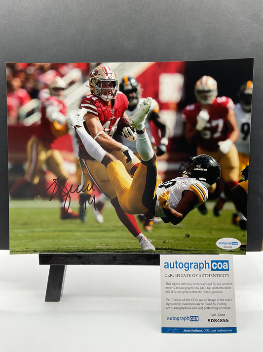 Kyle Juszczyk 49ers signed photo 8x10 ACOA NFL San Francisco