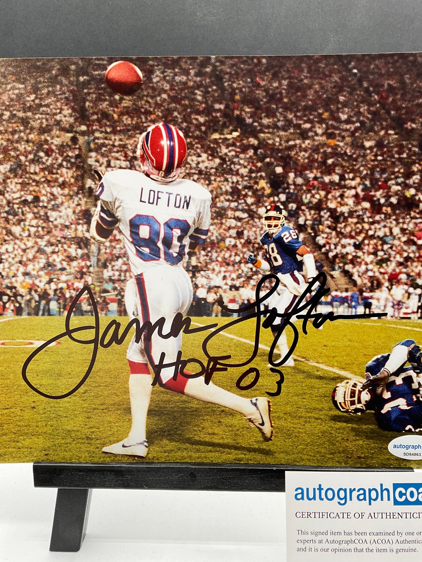 James Lofton Buffalo Bills signed photo 8x10 ACOA NFL