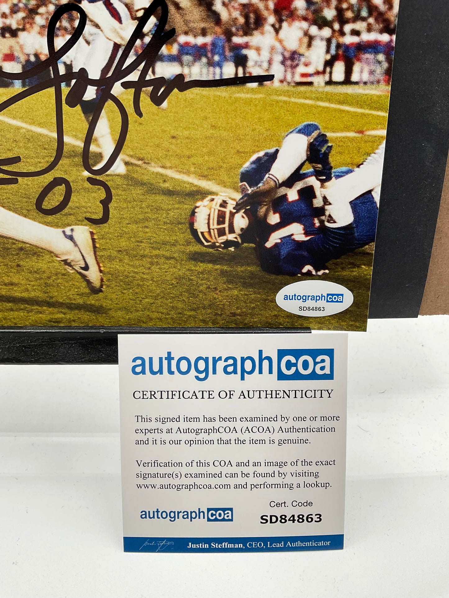 James Lofton Buffalo Bills signed photo 8x10 ACOA NFL