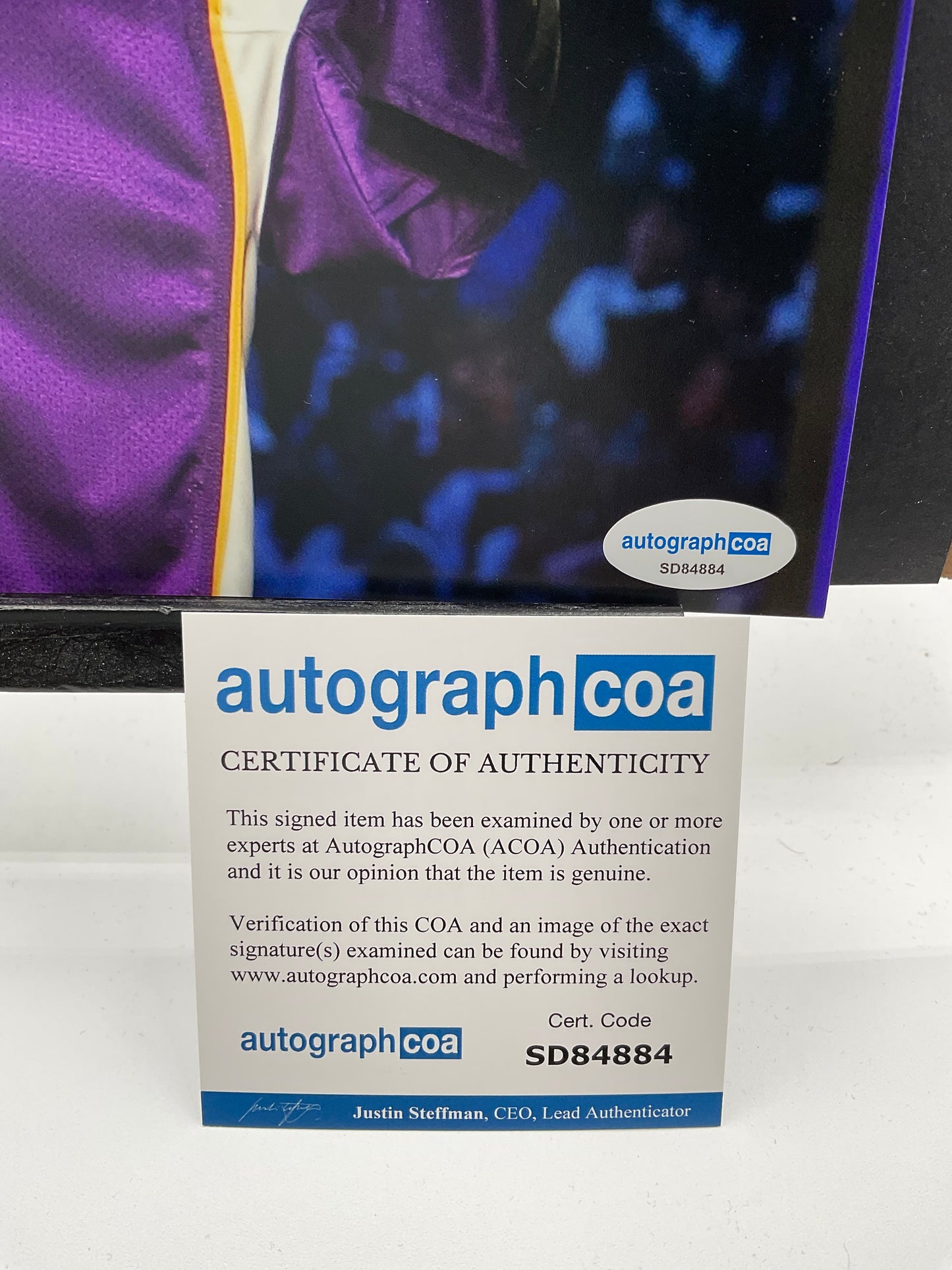 Adrian Peterson Vikings signed photo 8x10 ACOA Minnesota