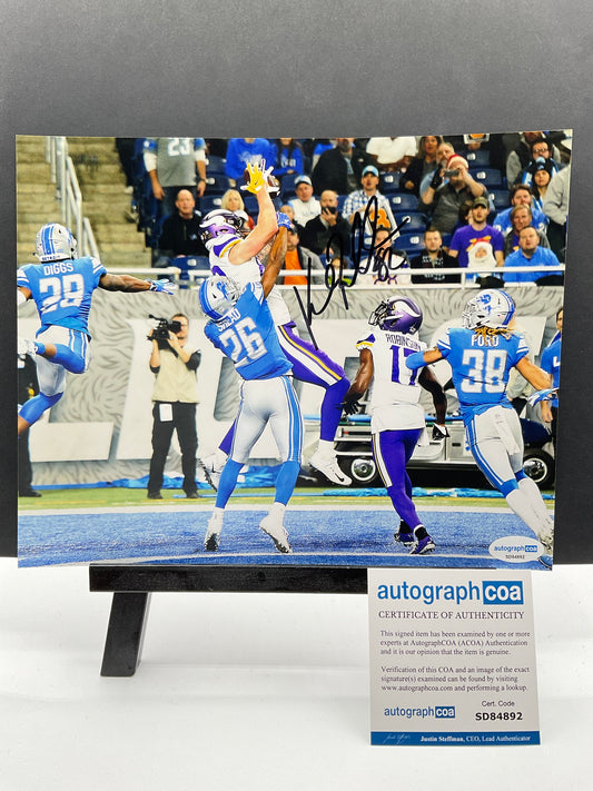 Kyle Rudolph Minnesota Vikings signed photo ACOA NFL