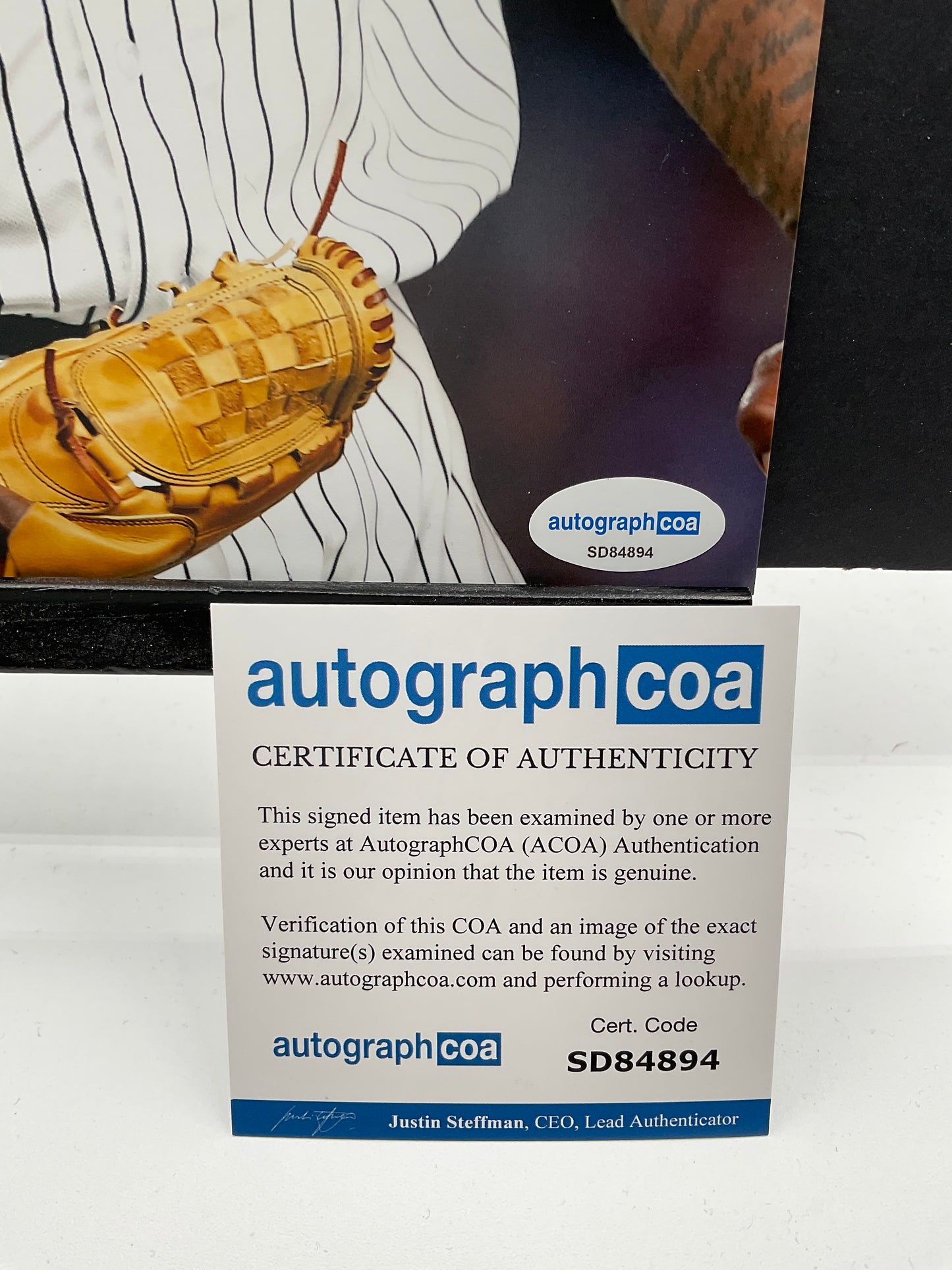 CC Sabathia Yankees signed photo 8x10 ACOA