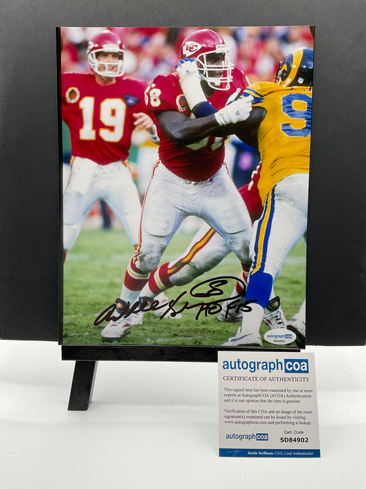 Will Shields Kansas City Chiefs signed photo 8x10 ACOA NFL