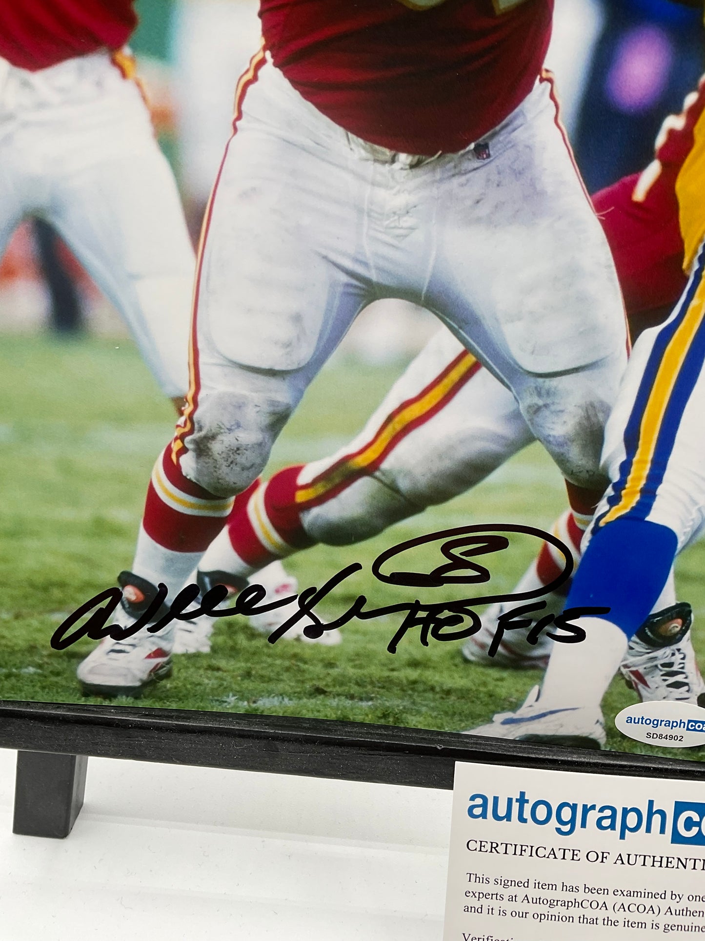 Will Shields Kansas City Chiefs signed photo 8x10 ACOA NFL