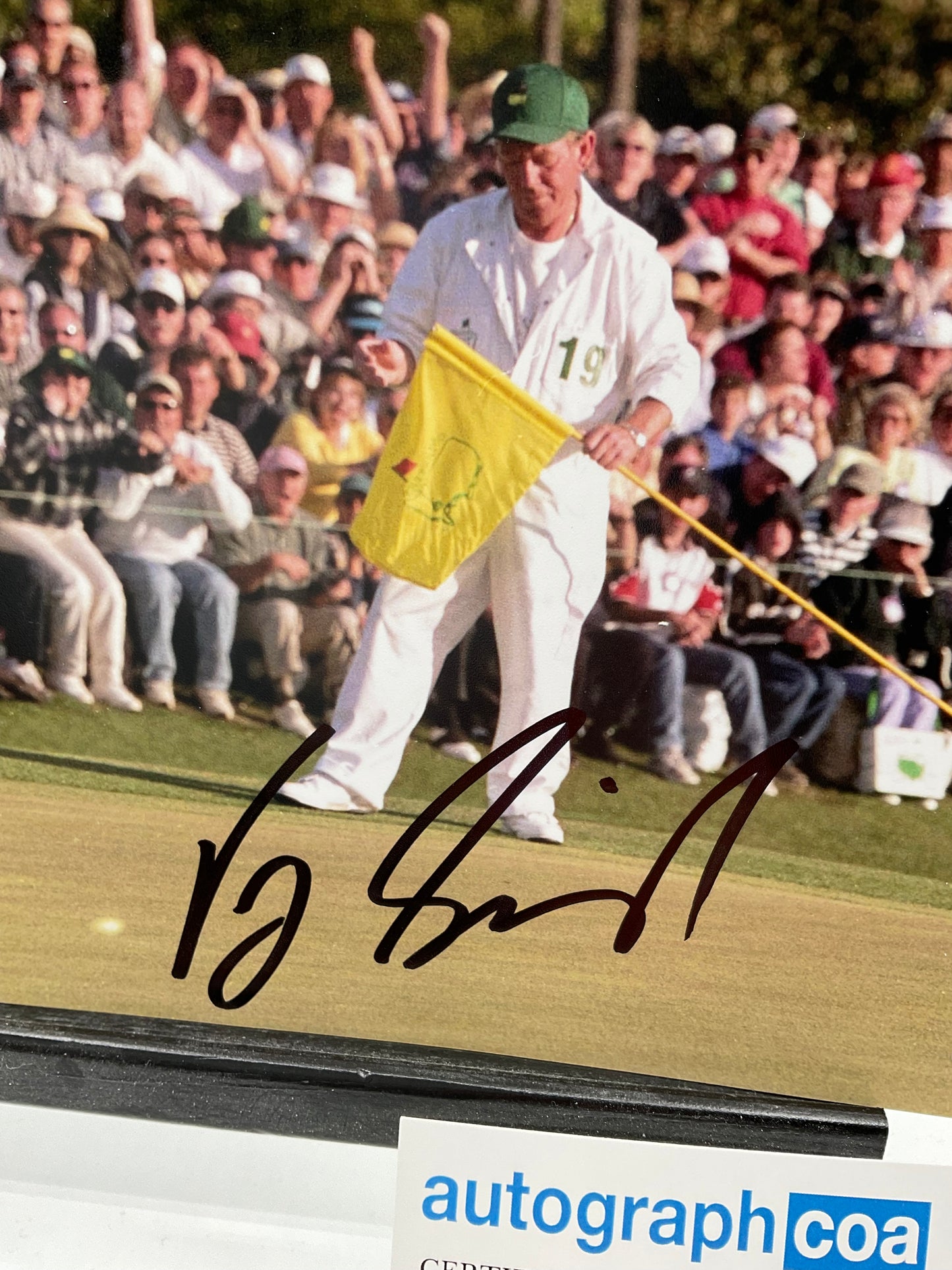 Vijay Singh Masters signed photo 8x10 ACOA Golf