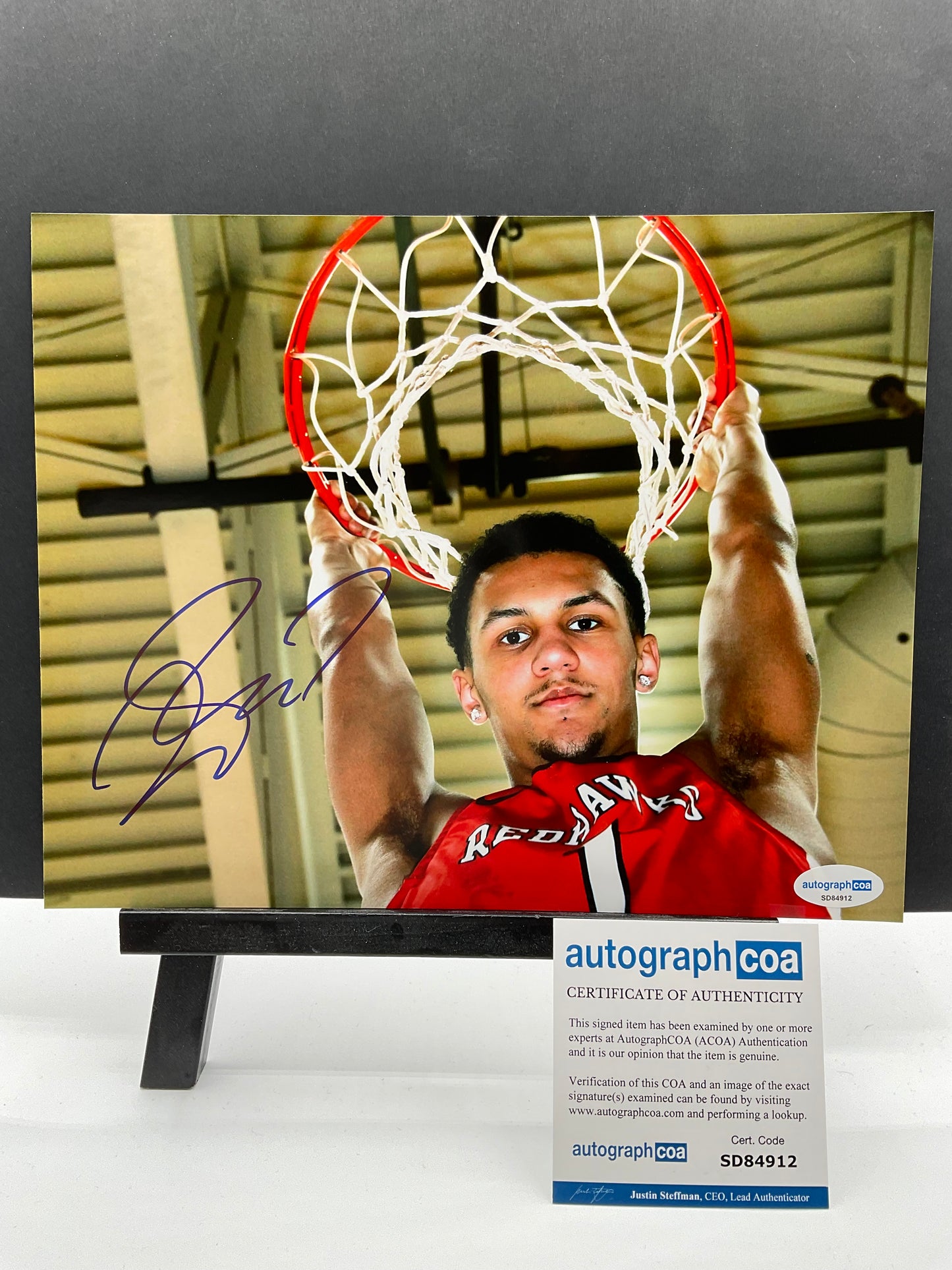 Jalen Suggs Gonzaga signed photo 8x10 ACOA March Madness