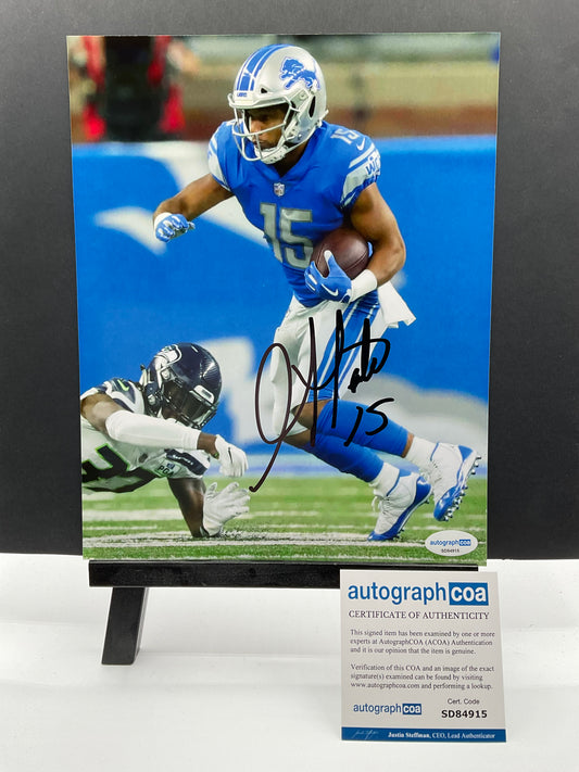 Golden Tate Detroit Lions signed photo 8x10 ACOA NFL