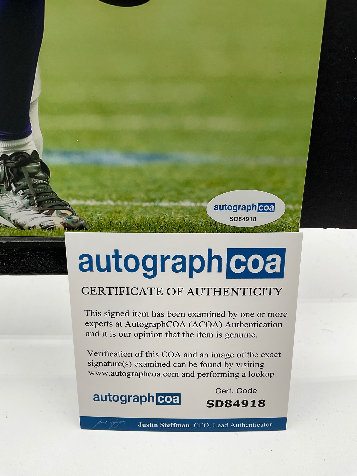 Adam Thielen Minnesota Vikings signed photo 8x10 ACOA