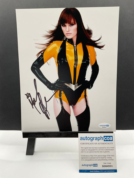 Malin Akerman Watchmen signed photo 8x10 ACOA
