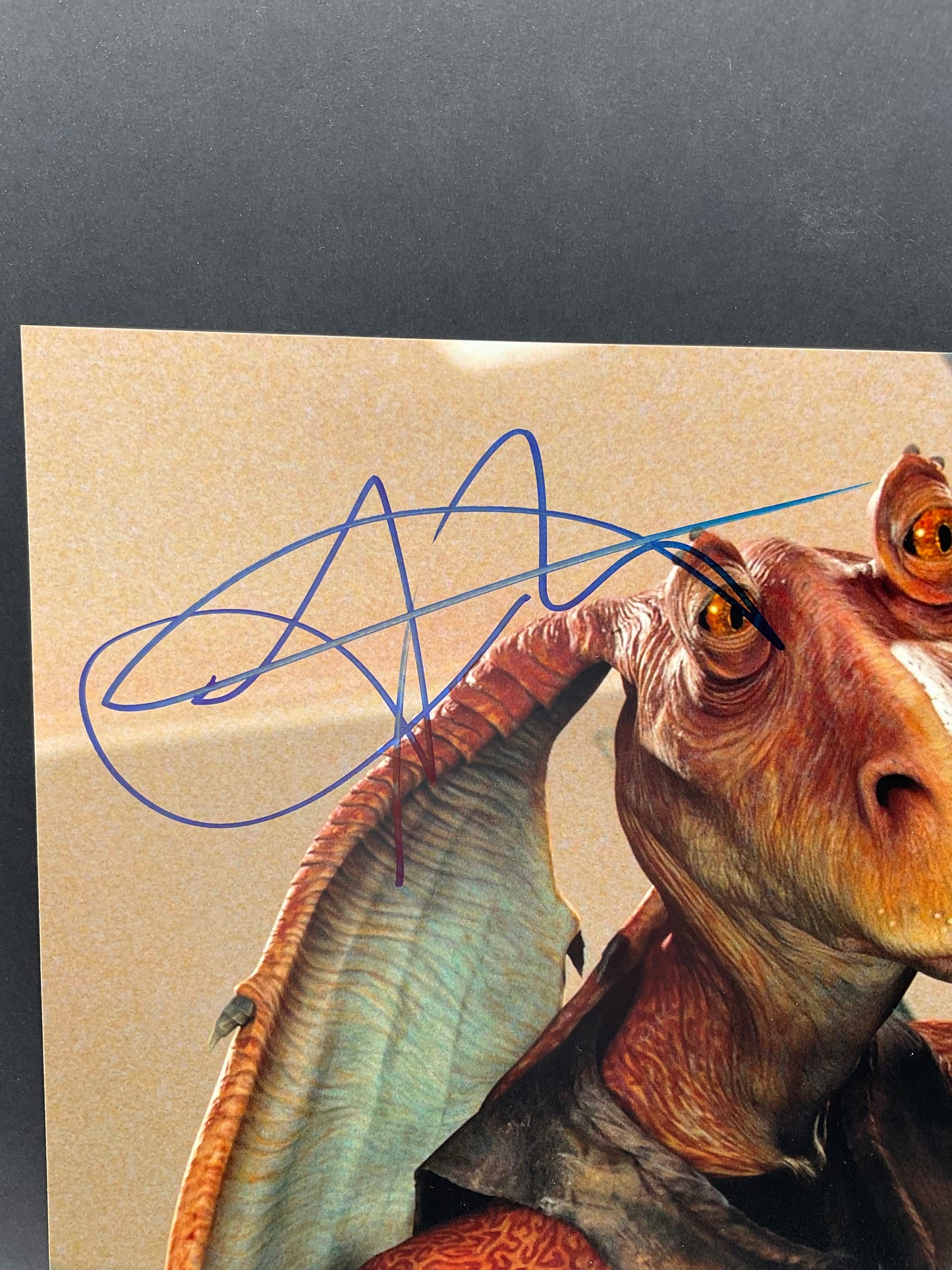 Ahmed Best Star Wars Jar Jar Binks signed photo 8x10 ACOA