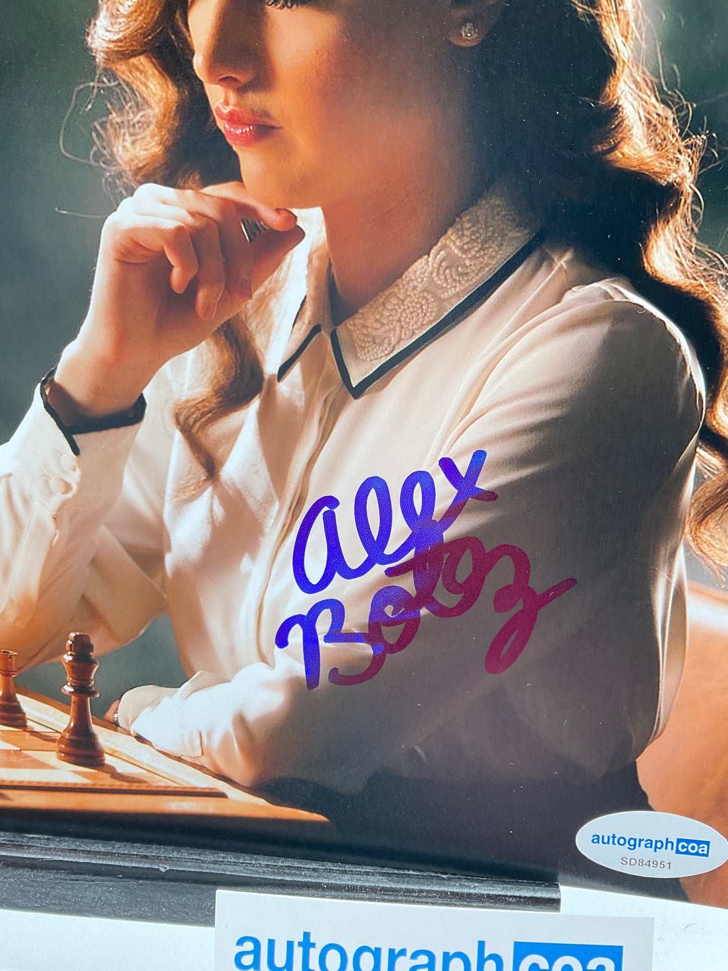 Alex Botez Chess signed photo 8x10 ACOA Twitch