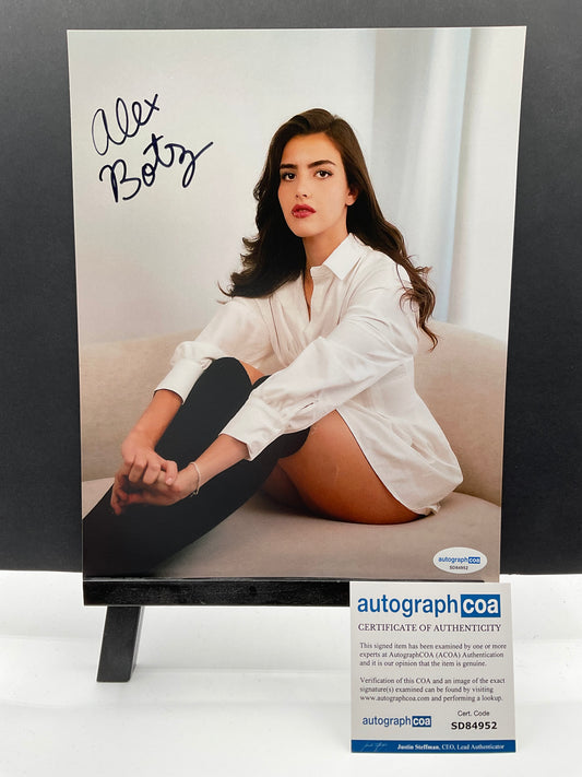 Alex Botez Sexy signed photo 8x10 ACOA Influencer
