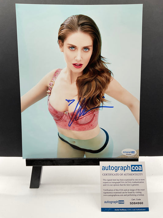 Alison Brie Sexy signed photo 8x10 ACOA
