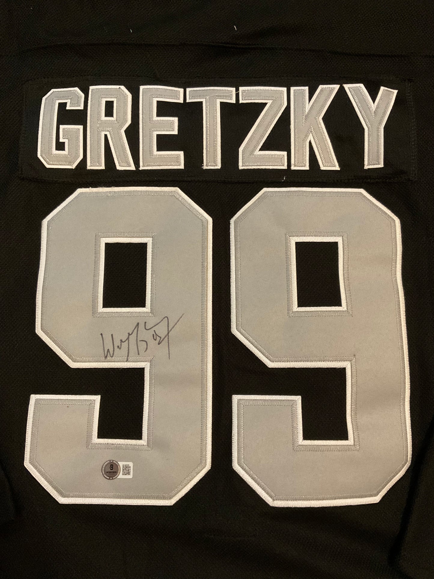 Wayne Gretzky Kings signed Jersey Beckett NHL The Great One