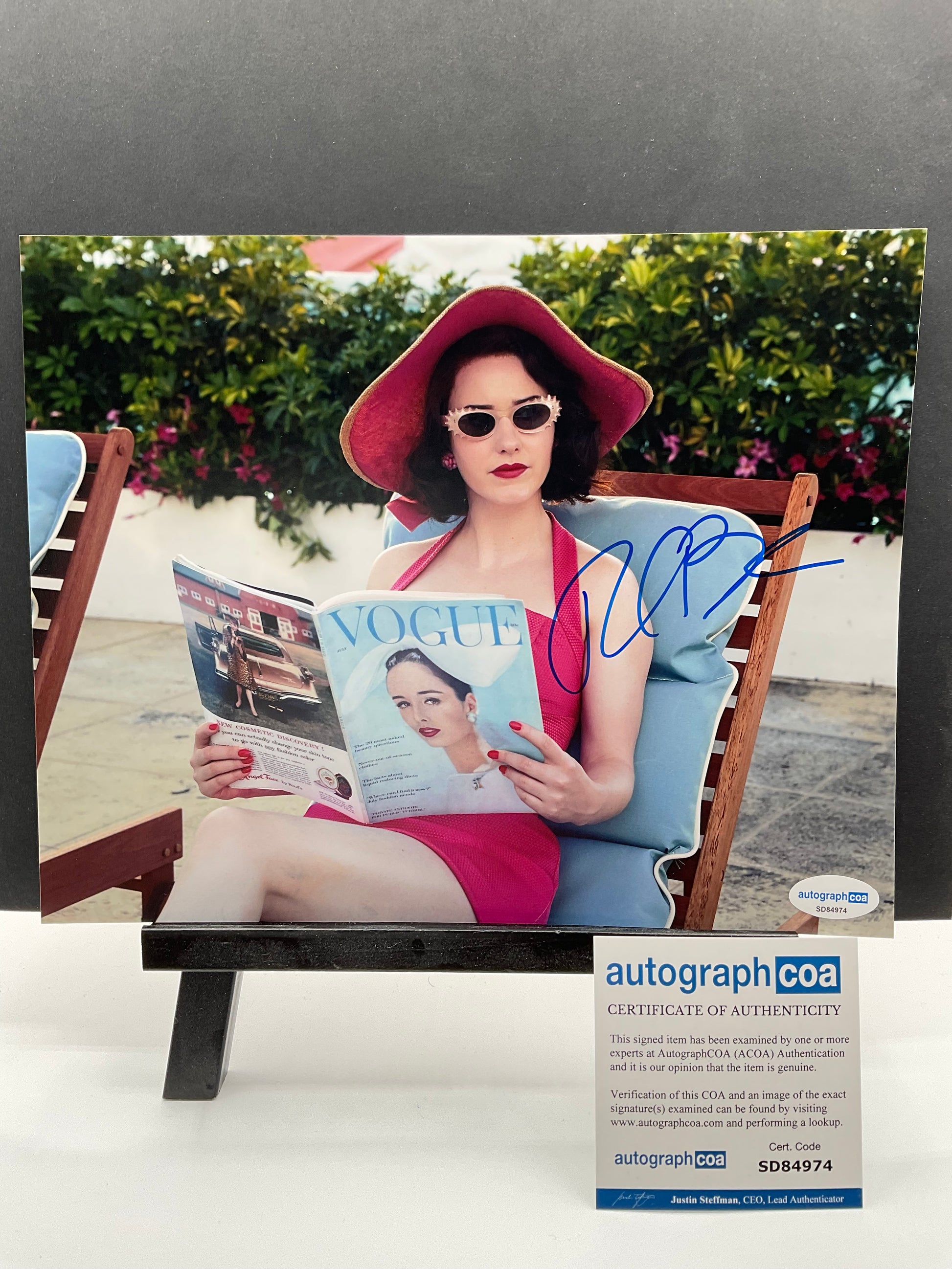 Rachel Brosnahan Superman signed photo 8x10 ACOA Lois Lane – mrmemento