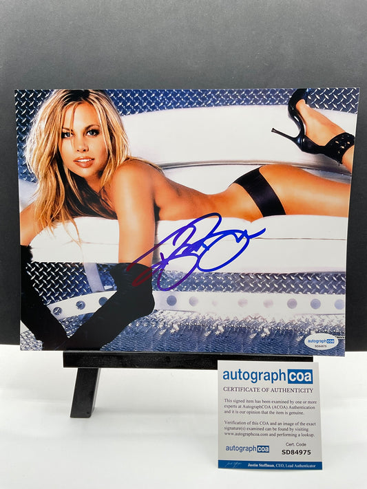 Brooke Burns Sexy signed photo 8x10 ACOA