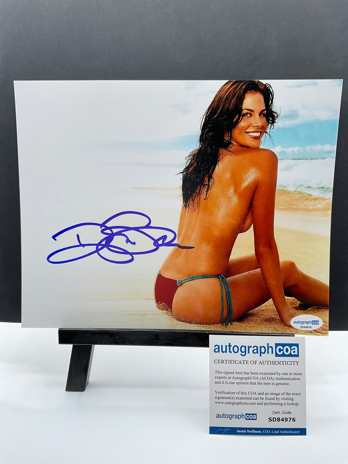Brooke Burns Baywatch signed photo 8x10 ACOA