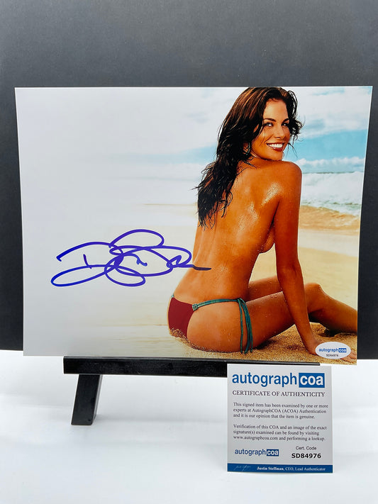 Brooke Burns Baywatch signed photo 8x10 ACOA