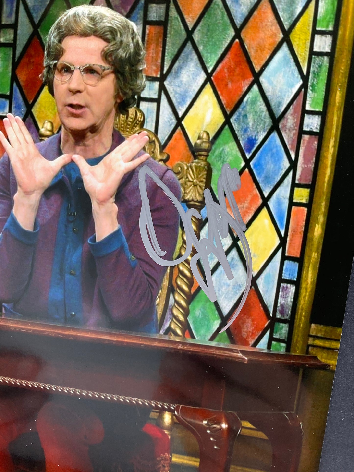 Dana Carvey Church Lady signed photo 8x10 ACOA SNL