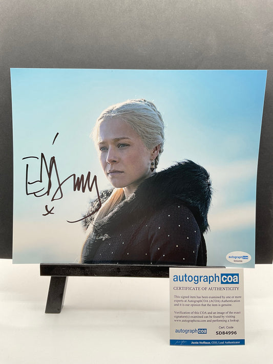 Emma D'Arcy House of the Dragon signed photo 8x10 ACOA