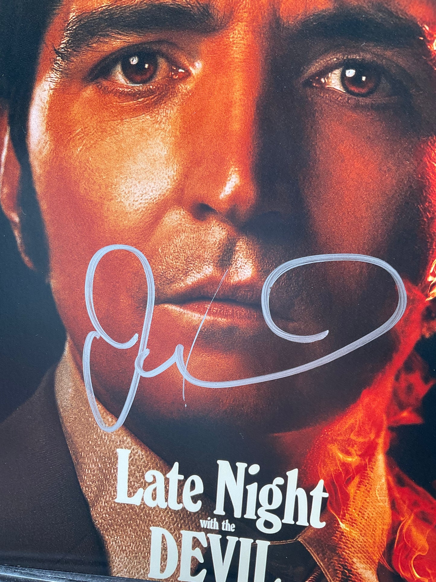 David Dastmalchian Late Night with the Devil signed photo 8x10 ACOA